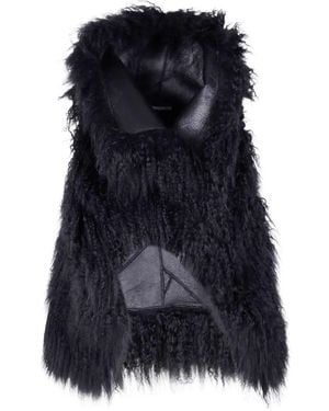 Ann Demeulemeester Bereta Shearling Waistcoat - Blue