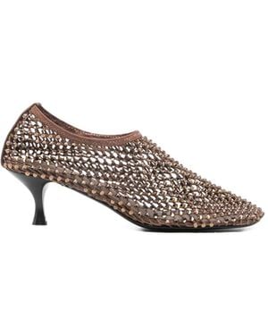 Strategia "Connie" Ballet Shoes T.5 With Swarovsky - Brown
