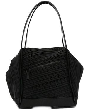 Pleats Please Issey Miyake Borsa Spalla "Bias Pleats" - Black