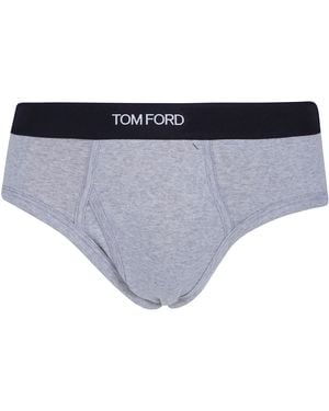 Tom Ford Underwear Brief Cotton Stretch Jersey - Blue