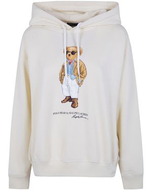 Polo Ralph Lauren "Bear" Hooded Sweatshirt - White