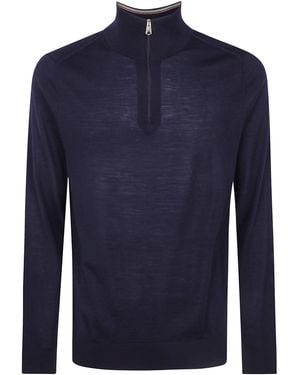 Paul Smith Jumper Zip Neck "M1R.971Z. W03154" - Blue