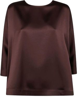 DR. HOPE Back Bottons Blouse - Brown
