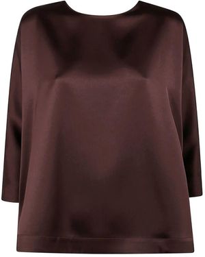 DR. HOPE Back Bottons Blouse - Brown