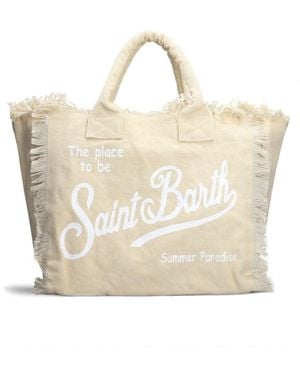 Mc2 Saint Barth Vanity Canvas Bag By - Natural