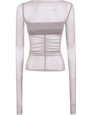 Rick Owens T-Shirt Bandeau Temple - Grigio