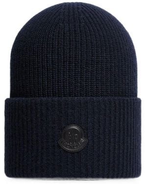 Moncler Hat Wool - Blue