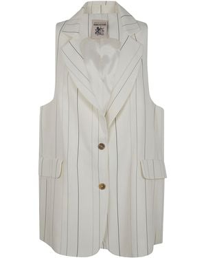 Semicouture Suit Gilet - White