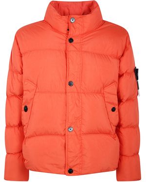 Stone Island Down Jackets - Orange