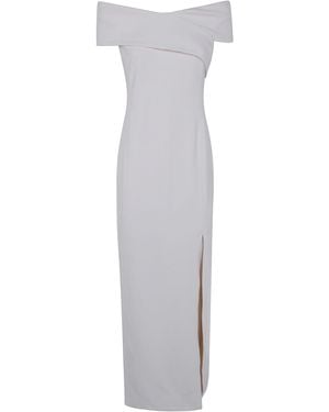 Ralph Lauren Abito Senza Spalline "Knit Gown" - Bianco