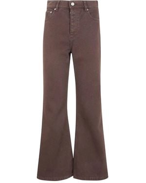 By Malene Birger "Houston" Flared Trousers - Brown