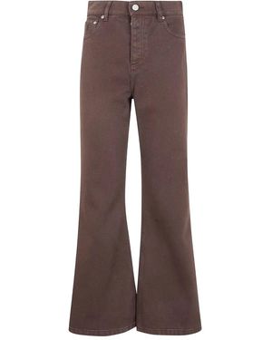 By Malene Birger "Houston" Flared Trousers - Brown