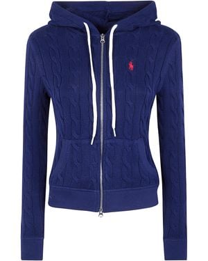 Polo Ralph Lauren Long Sleeves Full Zip Sweatshirt - Blue