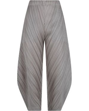 Pleats Please Issey Miyake Trousers Barrel Trousers "Thicker Bottoms 1" - Grey