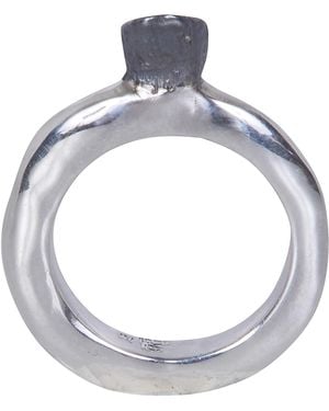 Rosa Maria "Woina S St Dix Co" Ring With Setting Sterling And C - Grey