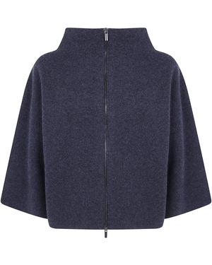 Gentry Portofino Jumper Zip Knit Jacket - Blue