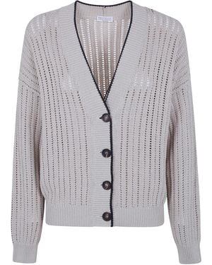 Brunello Cucinelli Cardigan Buttoned "Cardigan" - Grey