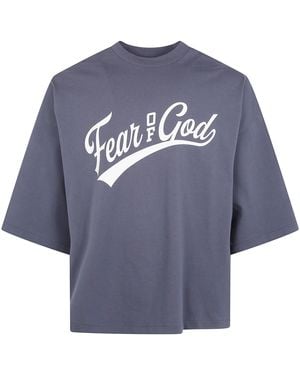 Fear Of God T-Shirt Crew Neck "Merch Tee" - Blue