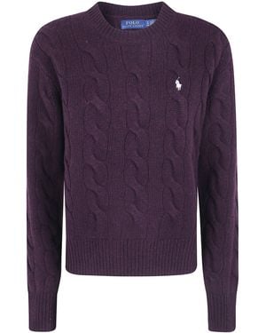 Polo Ralph Lauren Jumper Pullover "Costruzione Wool Cashmere" - Blue
