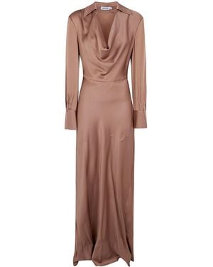 Jonathan Simkhai "Adelle" Long Sleeves Gown - Natural