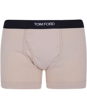 Tom Ford Underwear Cotton Stretch Jersey Boxer Brief - Pink