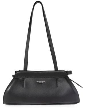 Ann Demeulemeester Shoulder Bag With Long Straps "Harm" - Black