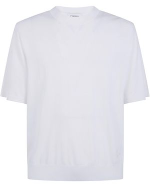 Laneus Knitted T-Shirt - White