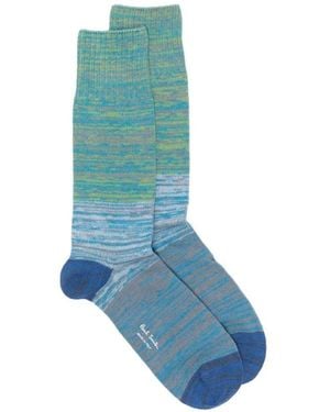 Paul Smith Socks Mouliné Col Blck - Blue