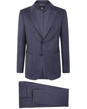 ZEGNA Techmerinos Wash & Go Suit - Blue