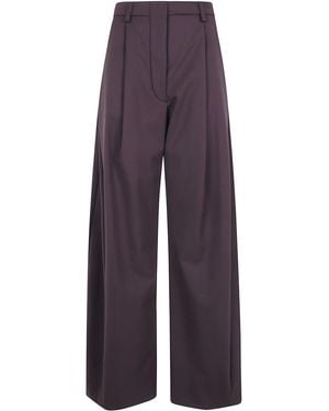 Thelatest Pants Wide Leg "E-Billie" - Purple