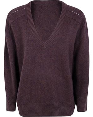Kujten Sweater V Neck "Divee" - Purple