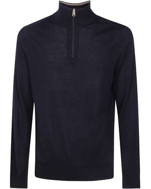 Paul Smith Jumper Zip Neck "M1R.971Z. W03154" - Blue