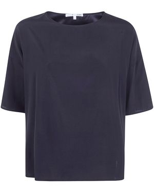 T C ZERO T-Shirt Maniche 3/4 Fit Quadrato "St800.846Op 99" - Blu