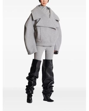 Balmain Wool Caban - Gray