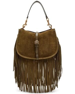 Etro Suede Crossbody Bag - Metallic