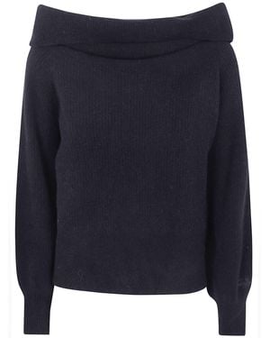 MC2 Saint Barth Cowl-Neck Jumper "Aliette" - Blue