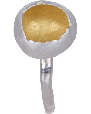 Rosa Maria "Minoo 3 S Sm Gy" Plated Ring - Metallic