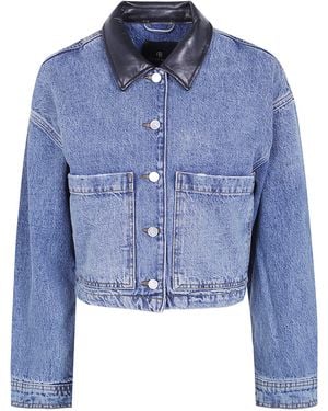 Anine Bing Jacket Washed "Yuma" - Blue