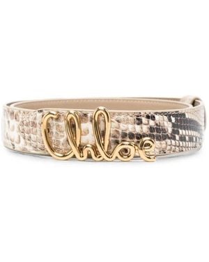 Chloé Iconic" Belt - White