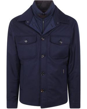 Moorer Cashmere Jacket "Dasson" - Blue