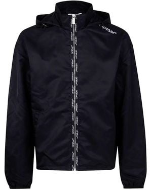 Off-White c/o Virgil Abloh 'Bookish' Nylon Windreaker - Blue