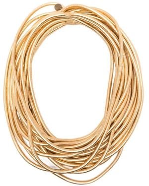 Maria Calderara "Glossy" Long Multi Threads Necklace - Metallic
