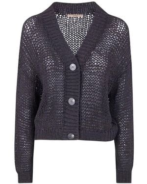 Nuur Long Sleeves Cardigan - Blue