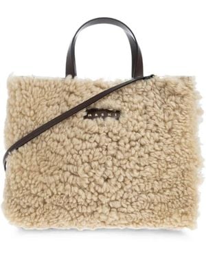Marni Borsa A Spalla Morbida "Museo" - Natural