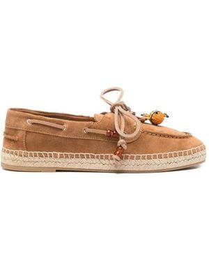 Aquazzura "Seafarer" Espadrille - Brown