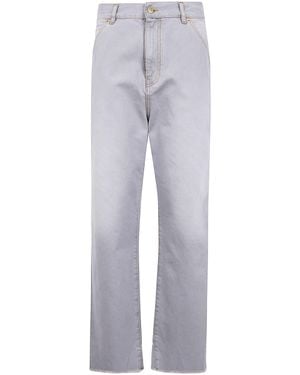 DARKPARK "Lisa" Belt Adorned Loose Fit Denim - Gray