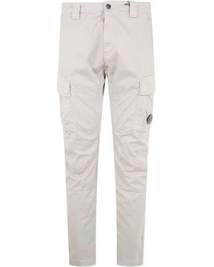 C.P. Company C. P. Company Stretch Sateen Ergonomic Cargo Trousers - Grey