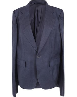 Junya Watanabe Blazer Wool Stripe "Wool Stripe Fit B - Blue