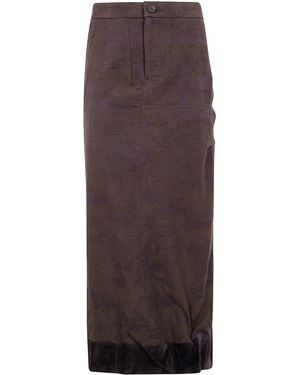 Ziggy Chen Classic Logo Skirt - Grey