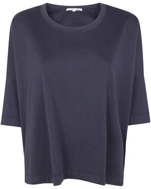 T C ZERO T-Shirt Coulisse Oversized - Blue